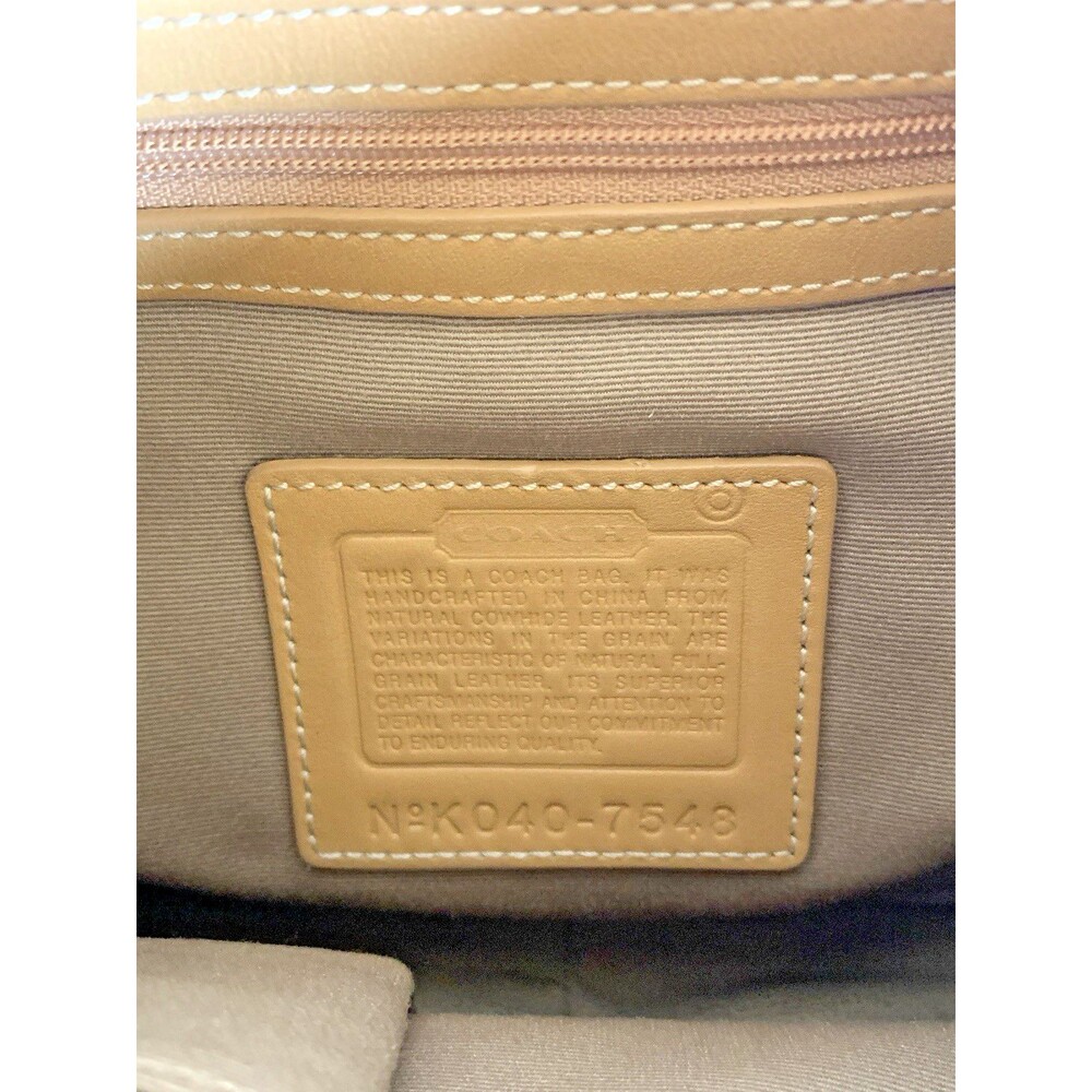 Coach Vintage Hamptons Leather Buckle Hobo Shoulder Bag 7548 Camel Tan - Picture 12 of 16